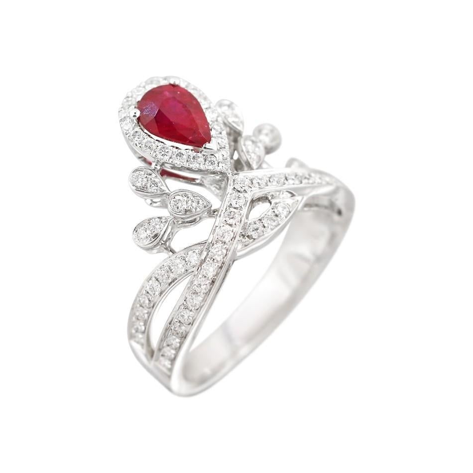 Natkina Ruby Diamond Impressive Ring for Her - 3