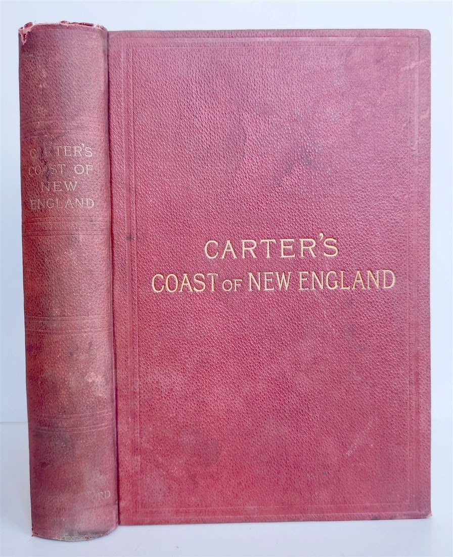 1888 SUMMER CRUISE on COAST OF NEW ENGLAND ILLUSTRATED w/ MAP antique AMERICANA - 2