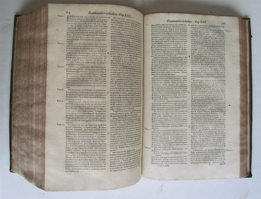1664 BIBLE TORAH COMMENTARY OLD TESTAMENT IOSUE IUDICUM RUTH antique FOLIO - 12