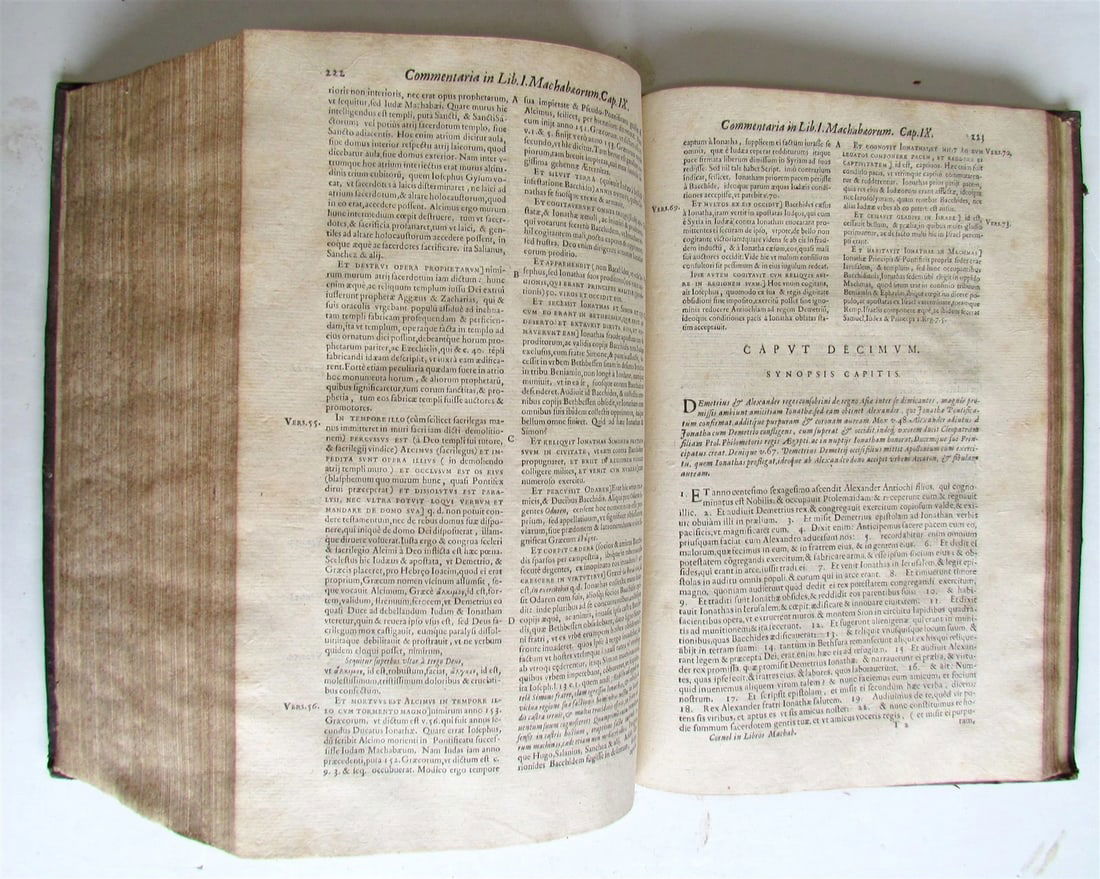 1664 BIBLE TORAH COMMENTARY OLD TESTAMENT IOSUE IUDICUM RUTH antique FOLIO - 13
