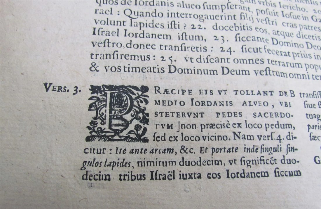 1664 BIBLE TORAH COMMENTARY OLD TESTAMENT IOSUE IUDICUM RUTH antique FOLIO - 8