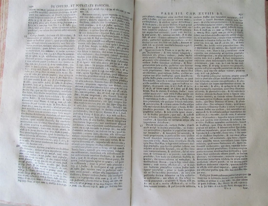 1774 VELLUM BOUND ANTIQUE FOLIO by UBALDO GIRALDI CANON LAW - 3