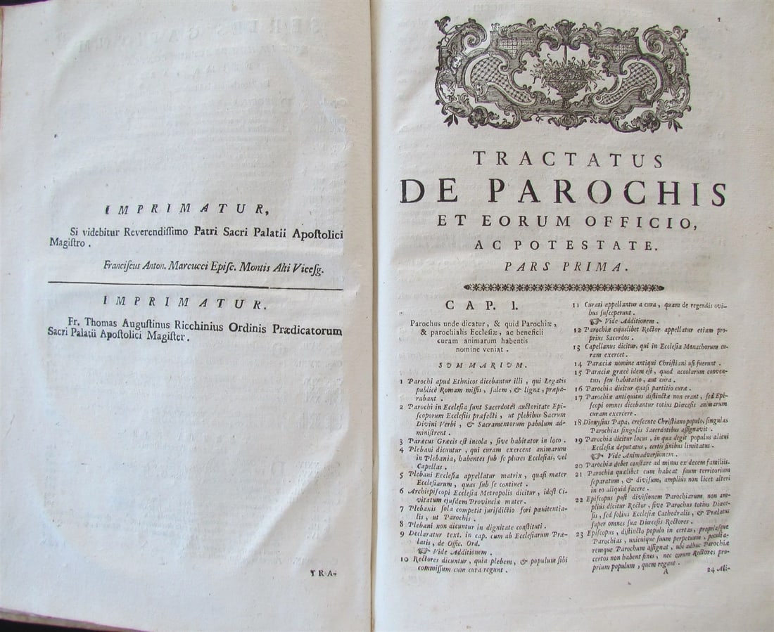 1774 VELLUM BOUND ANTIQUE FOLIO by UBALDO GIRALDI CANON LAW - 4