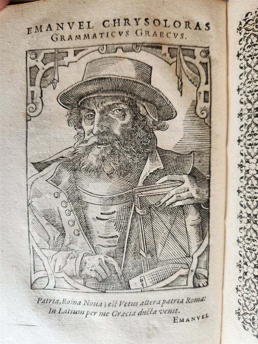 1589 PORTAITS of NOTABLE MEN ILLUSTRATED by Tobias Stimmer antique Icones sive.. - 10
