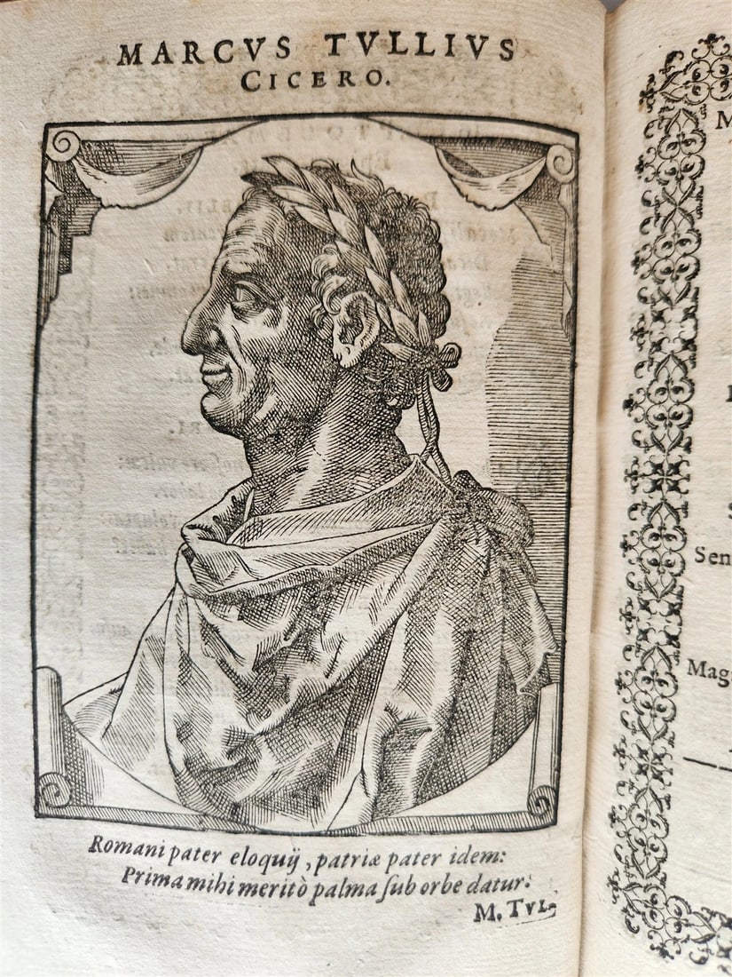 1589 PORTAITS of NOTABLE MEN ILLUSTRATED by Tobias Stimmer antique Icones sive.. - 11