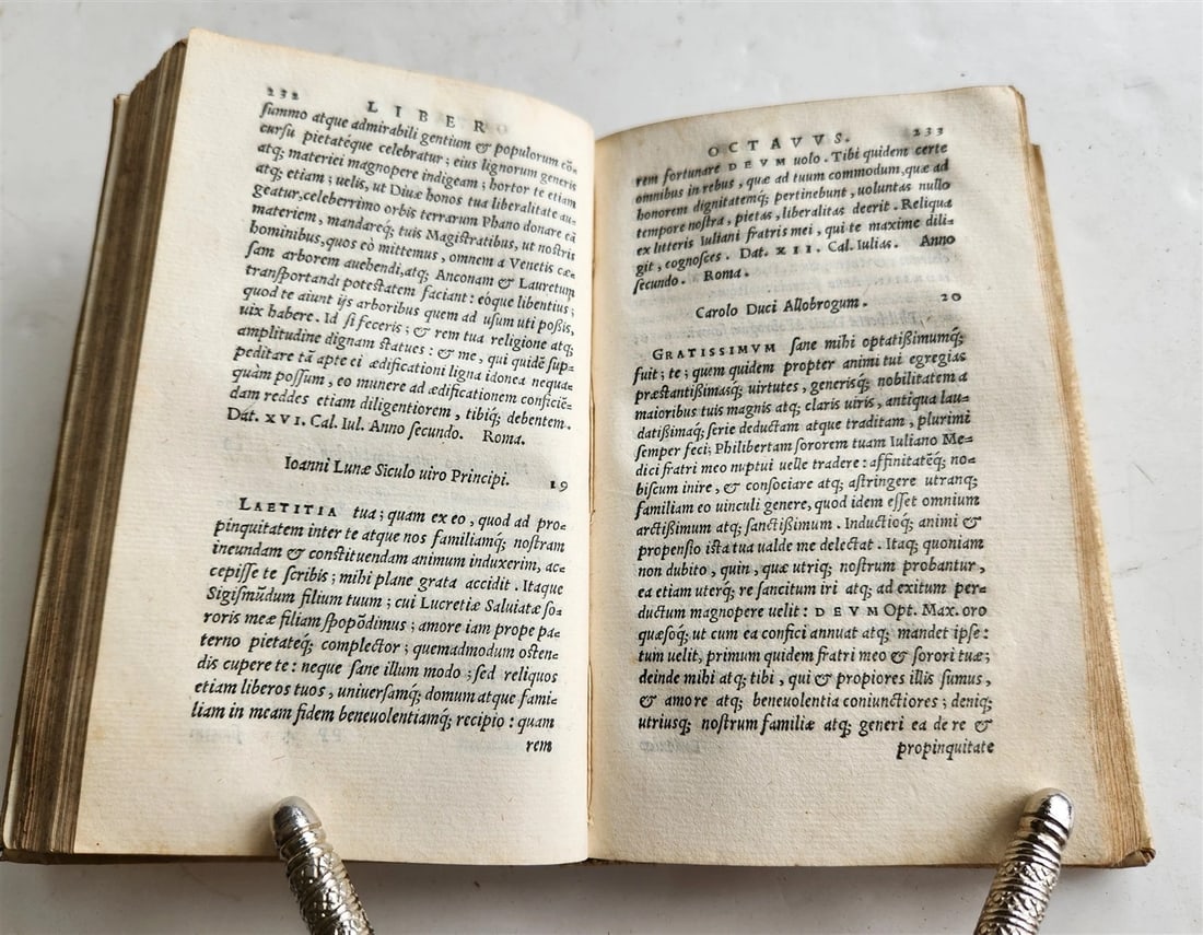 1552 PIETRO BEMBO antique vellum bound 16th CENTURY Epistolarum Leonis Decimi - 7