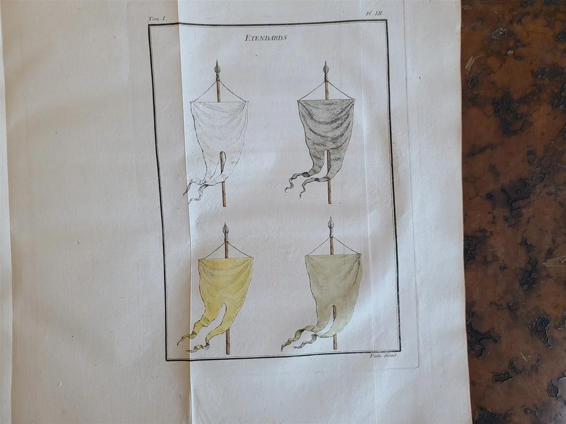 1757 MILITARY SCIENCE FULLY ILLUSTRATED 2 VOLUMES antique - 10
