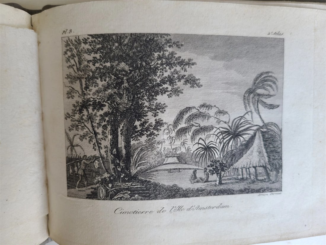 1817 VOYAGE of CAPTAIN COOK ATLAS ILLUSTRATED w/ MAP & 27 ENGRAVINGS antique - 11