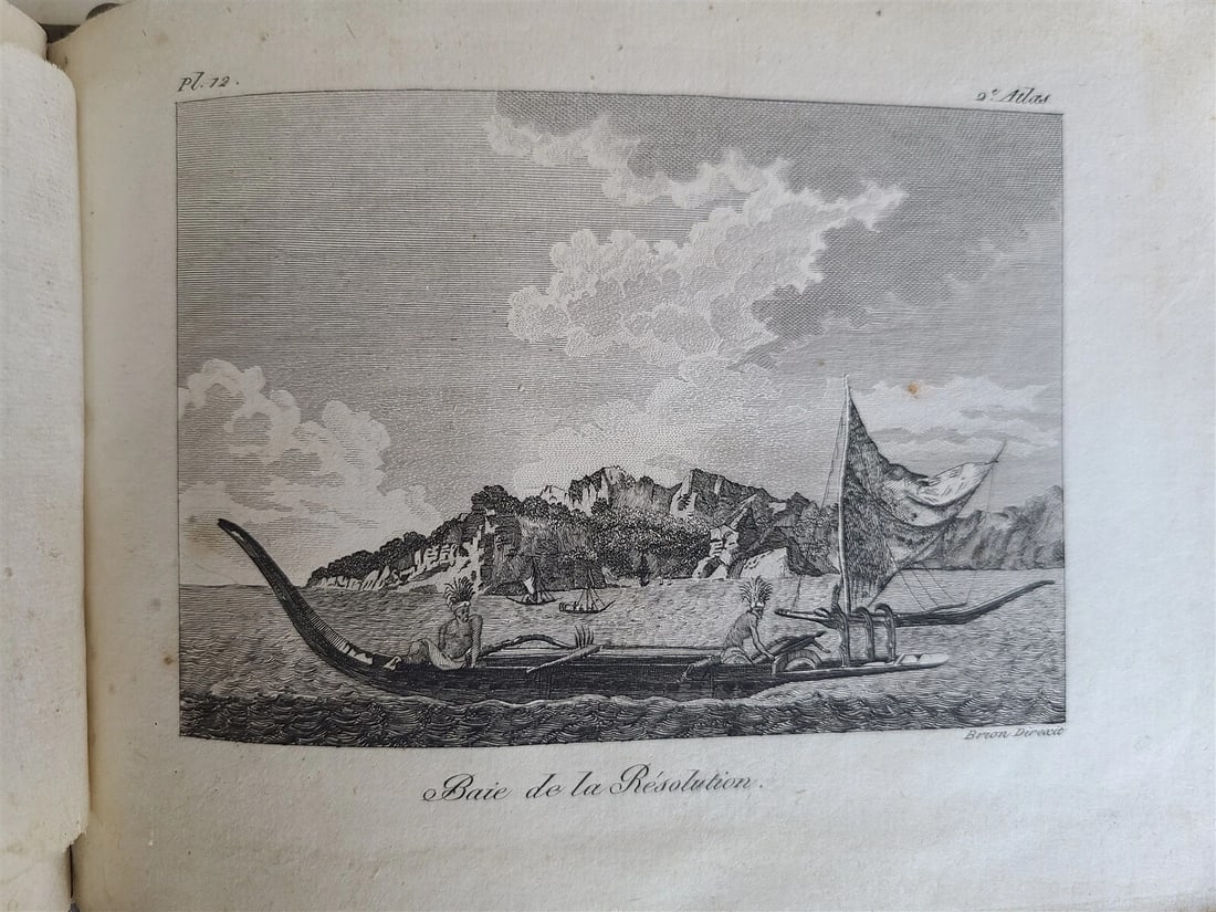 1817 VOYAGE of CAPTAIN COOK ATLAS ILLUSTRATED w/ MAP & 27 ENGRAVINGS antique - 14