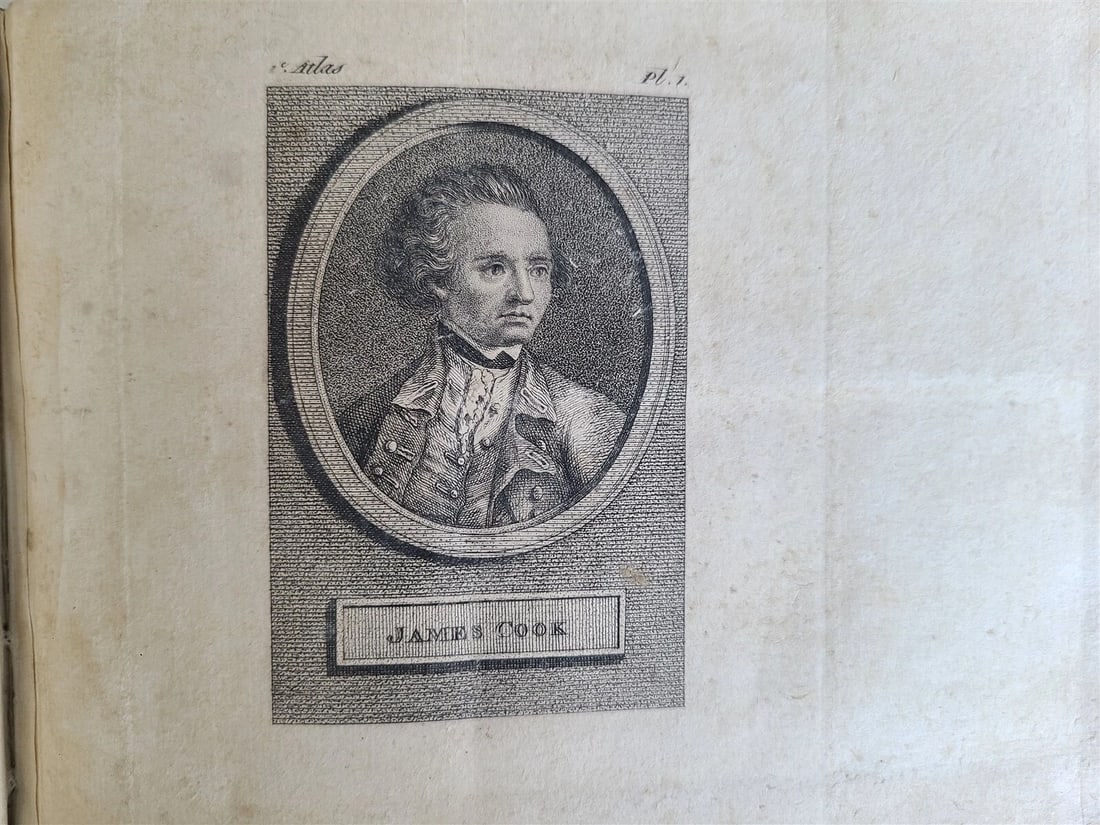 1817 VOYAGE of CAPTAIN COOK ATLAS ILLUSTRATED w/ MAP & 27 ENGRAVINGS antique (1 of 15)