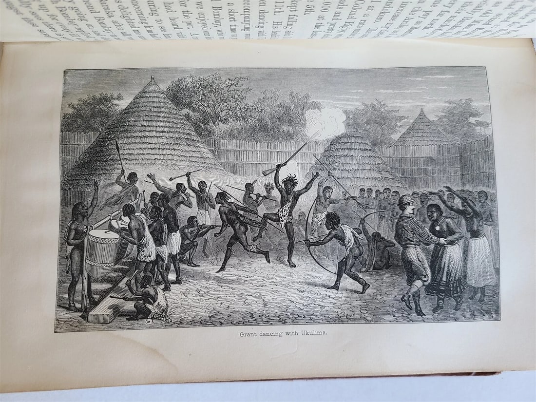 1863 JOURNAL of DISCOVERY of SOURCE of NILE antique ILLUSTRATED in ENGLISH - 12