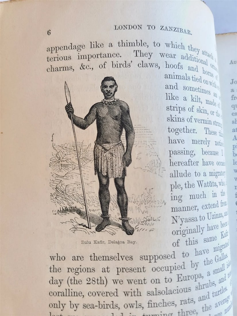 1863 JOURNAL of DISCOVERY of SOURCE of NILE antique ILLUSTRATED in ENGLISH - 5