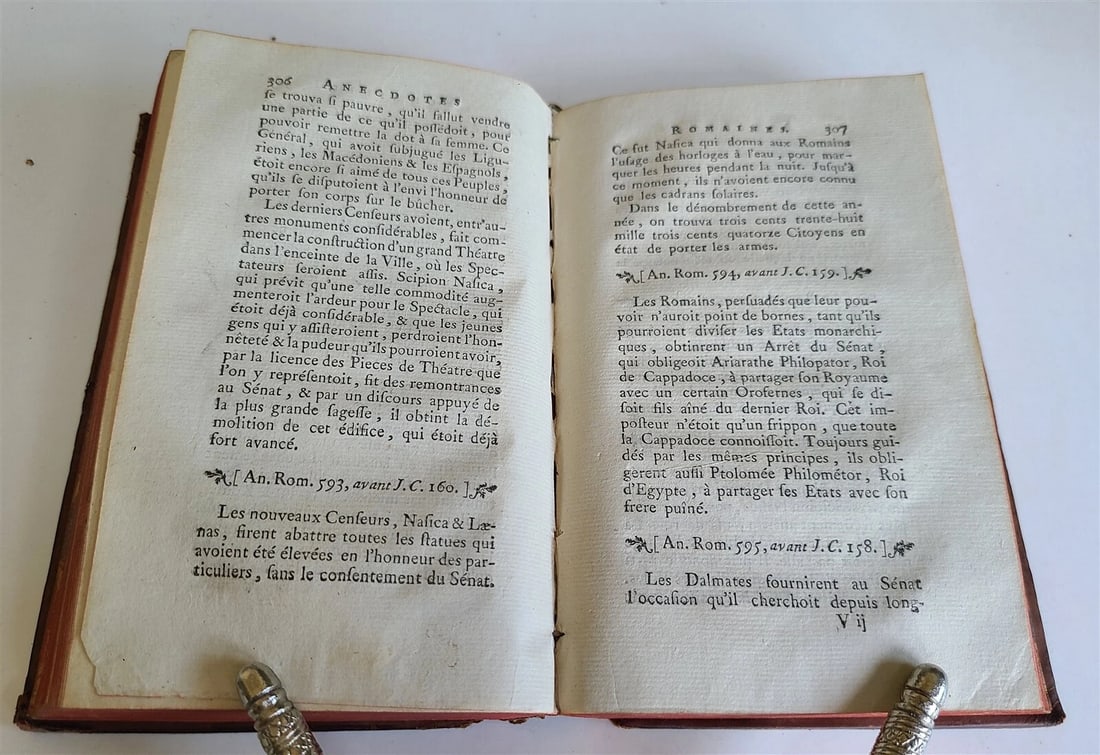 1778 ANECDOTES DE L'EMPIRE ROMAIN antique FRENCH HISTORY of ROMAN EMPIRE - 6