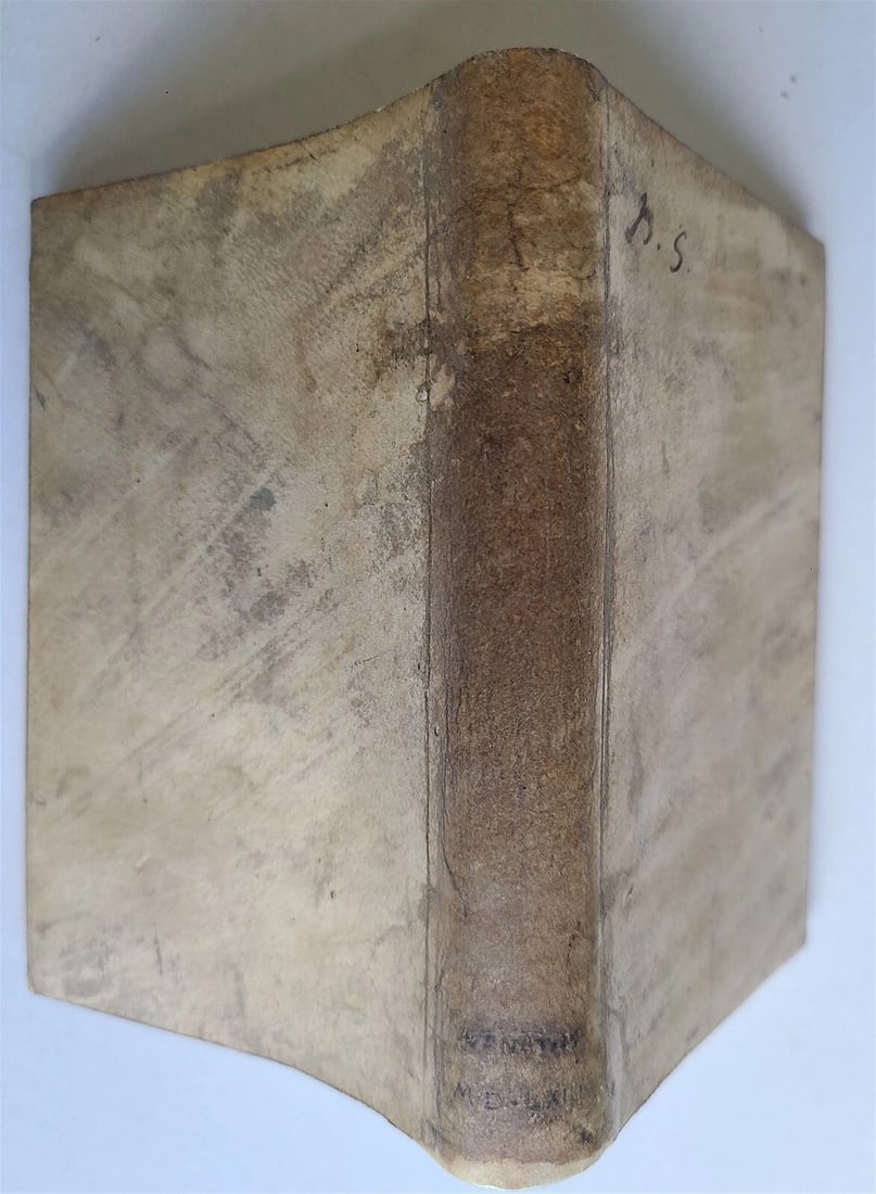 1563 LAW BOOK ANDREAE TIRAQUELLI ROYAL in COURT REGII IN CURIA antique VELLUM - 2
