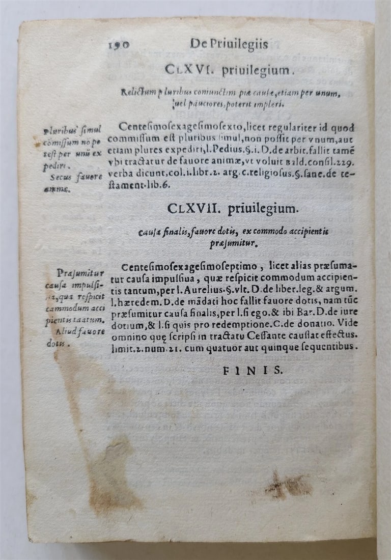 1563 LAW BOOK ANDREAE TIRAQUELLI ROYAL in COURT REGII IN CURIA antique VELLUM - 4