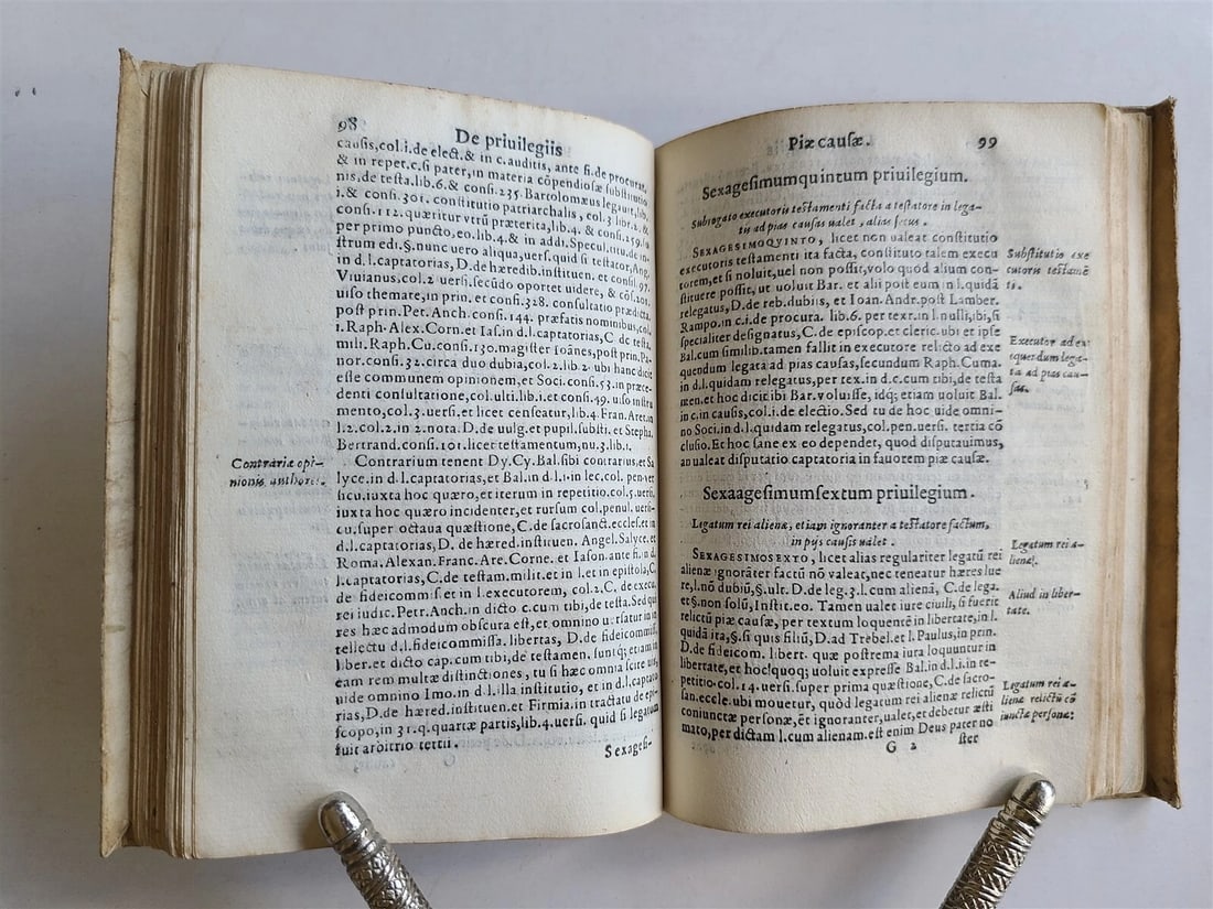 1563 LAW BOOK ANDREAE TIRAQUELLI ROYAL in COURT REGII IN CURIA antique VELLUM - 5