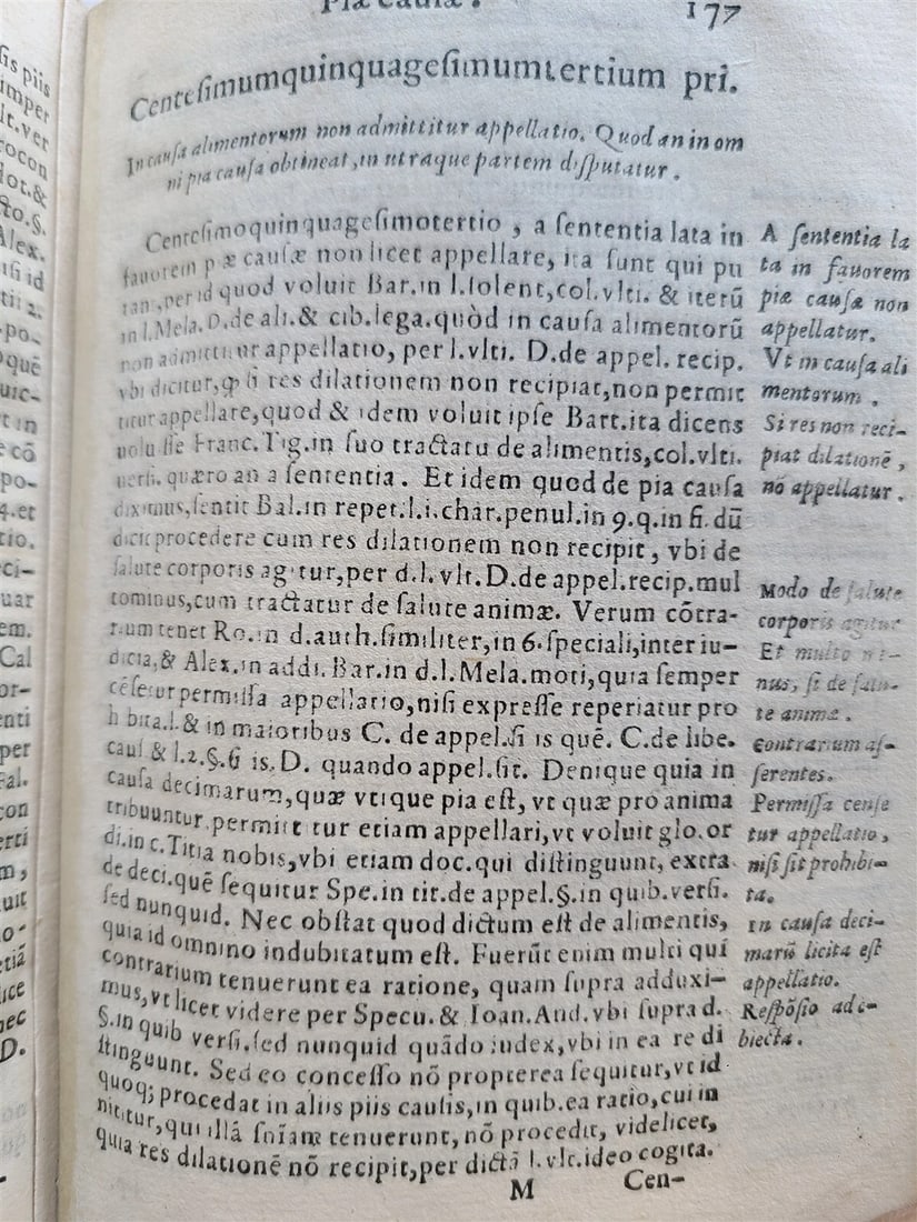 1563 LAW BOOK ANDREAE TIRAQUELLI ROYAL in COURT REGII IN CURIA antique VELLUM - 6
