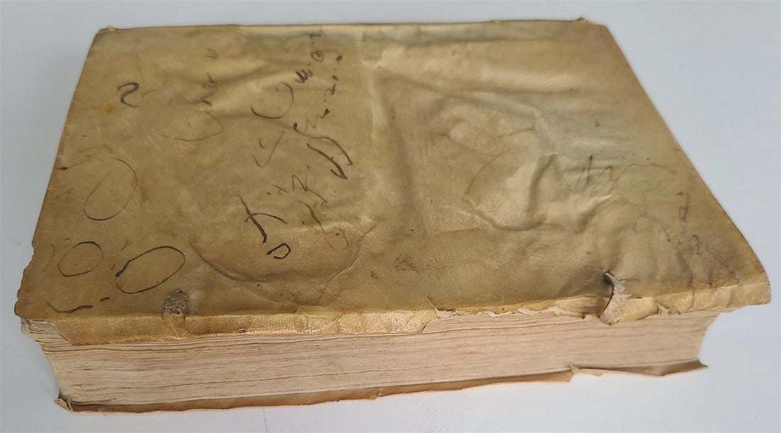 1566 LAW BOOK by Jacobus MENOCHIUS antique VELLUM BINDING 16th CENTURY - 5