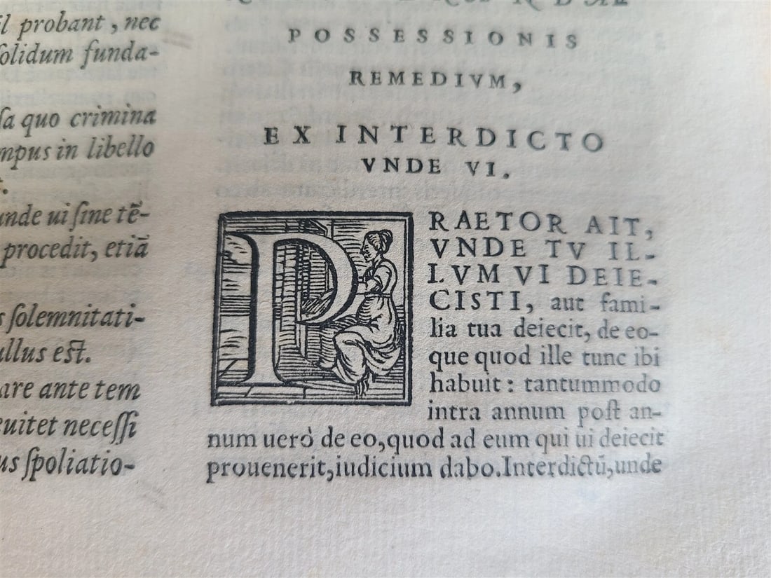 1566 LAW BOOK by Jacobus MENOCHIUS antique VELLUM BINDING 16th CENTURY - 7