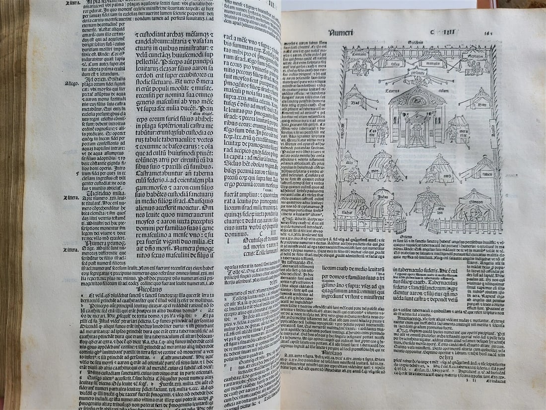 1495 INCUNABULA BIBLE 3 FOLIO VOLUMES COMPLETE antique ILLUSTRATED BIBLIA LATINA - 6