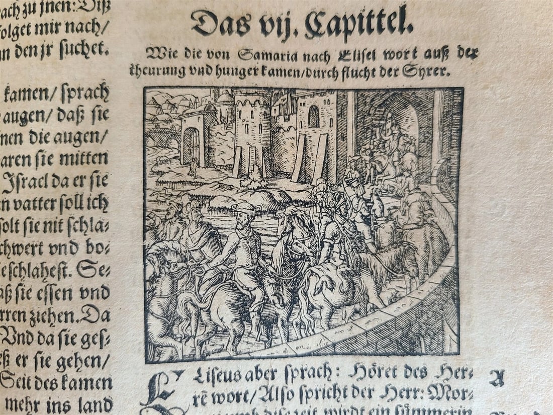 1582 BIBLE GERMAN ILLUSTRATED by Bocksberger & Jost Amman antique BIBLIA FOLIO - 11