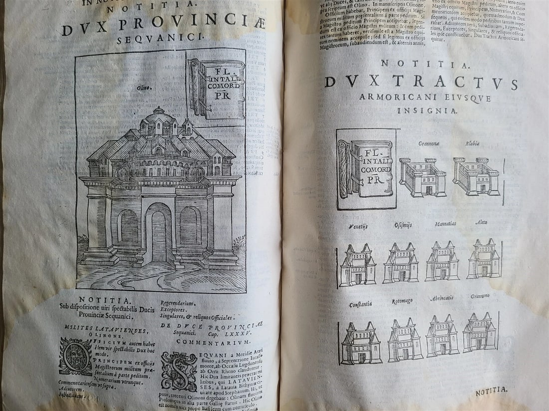 1593 NOTITIA UTRAQUE by Guido PANCIROLI FULLY ILLUSTRATED antique VELLUM 16th C. - 12