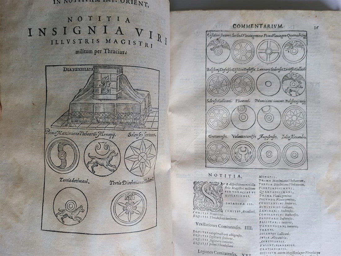 1593 NOTITIA UTRAQUE by Guido PANCIROLI FULLY ILLUSTRATED antique VELLUM 16th C. - 8