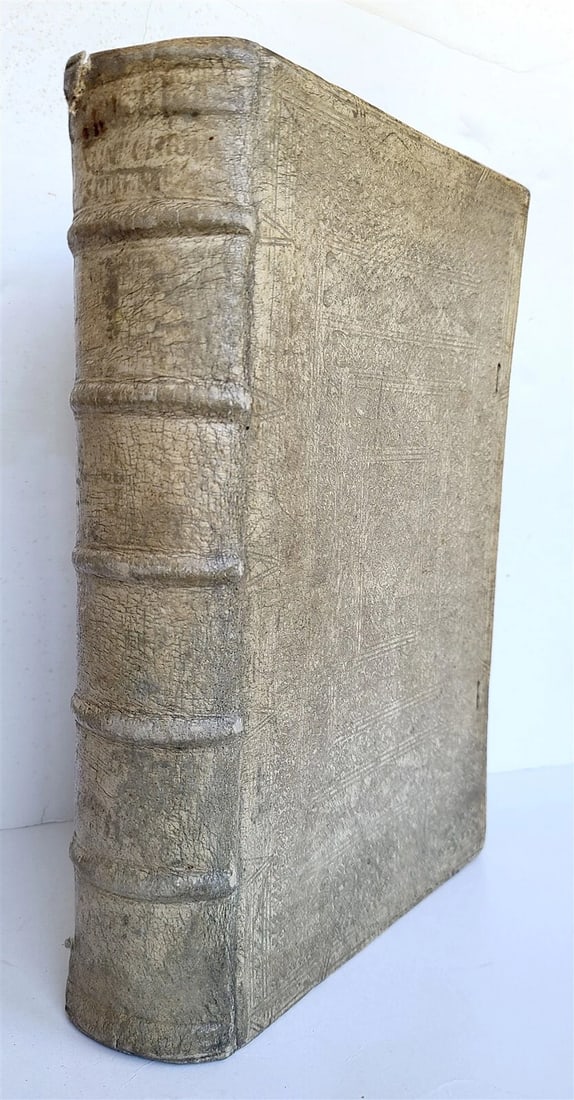 1711 GERMAN HISTORY antique Chronica of City of Speier PIGSKIN BOUND FOLIO - 4