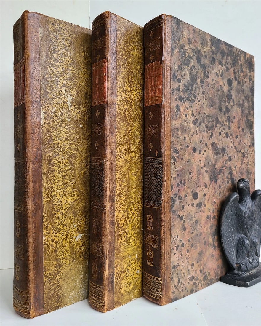 1573 BIBLE in LATIN ILLUSTRATED 3 LARGE FOLIO VOLUMES 16th century ANTIQUE (1 of 15)