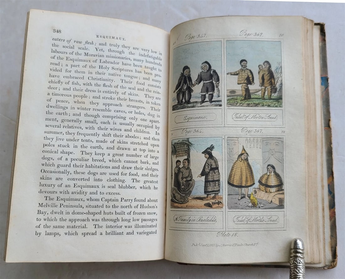 1827 COSMORAMA antique illustrated CHILDREN BOOK - 11