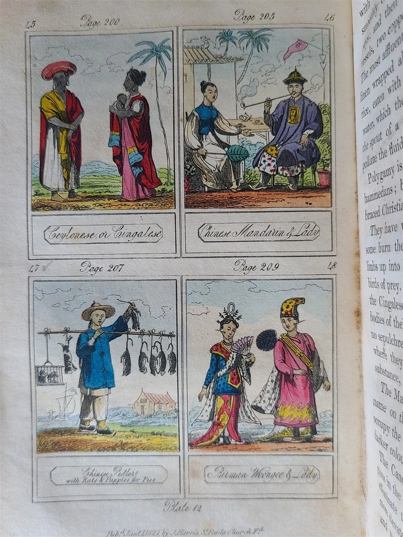 1827 COSMORAMA antique illustrated CHILDREN BOOK - 14