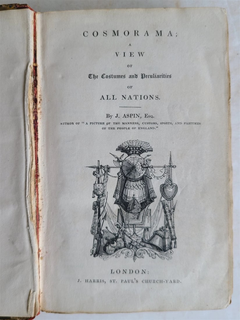 1827 COSMORAMA antique illustrated CHILDREN BOOK - 3