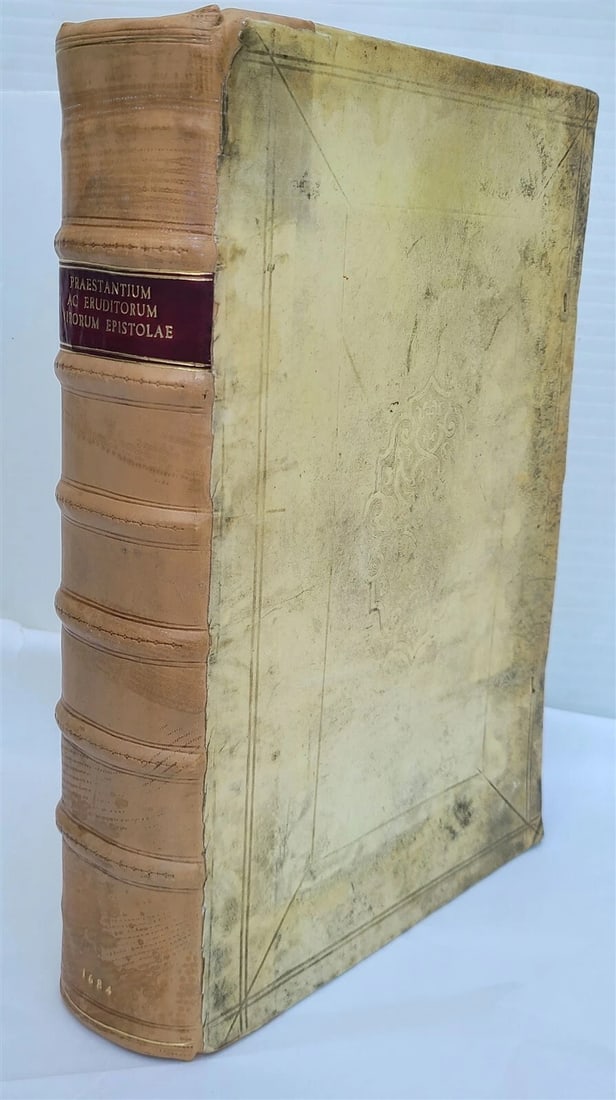 1684 Protestantism antique VELLUM FOLIO Paestantium Eruditorum Virorum Epistolae (1 of 10)