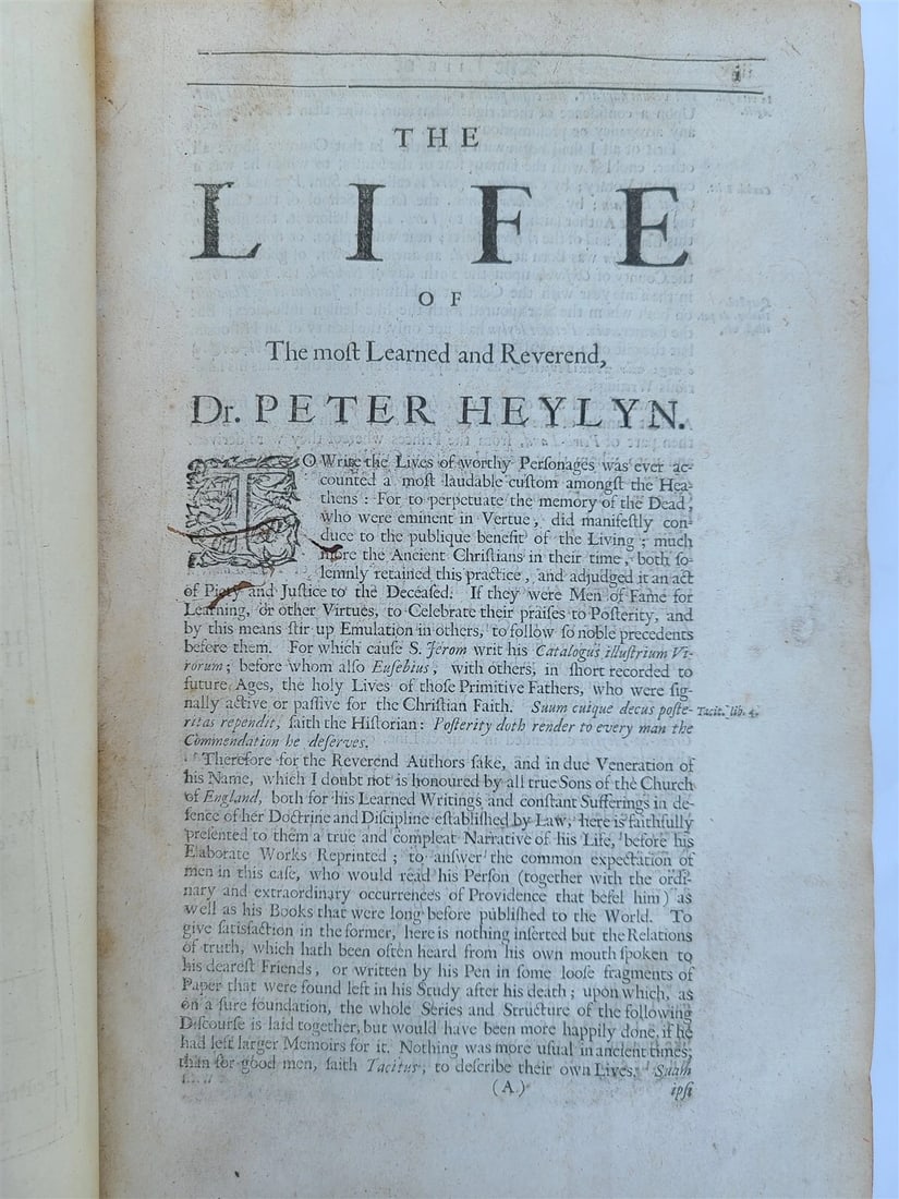 1681 Keimelia Ekklesiastika HISTORICAL TRACTS P. HEYLYN antique FOLIO in ENGLISH - 3