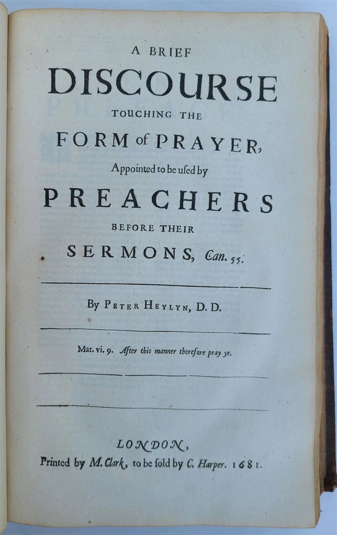 1681 Keimelia Ekklesiastika HISTORICAL TRACTS P. HEYLYN antique FOLIO in ENGLISH - 4