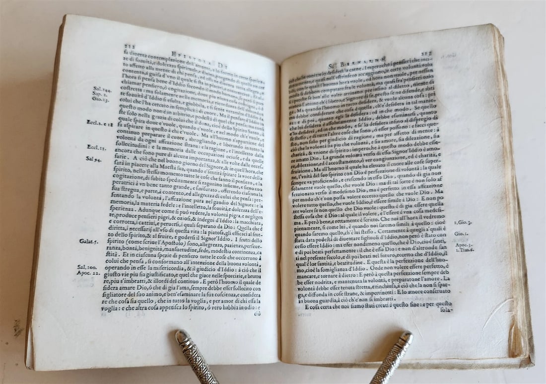 1572 DE SERMONI DI SAN CIPRIANO SAN BERNARDO & SANTO ANSELMO antique VELLUM - 8