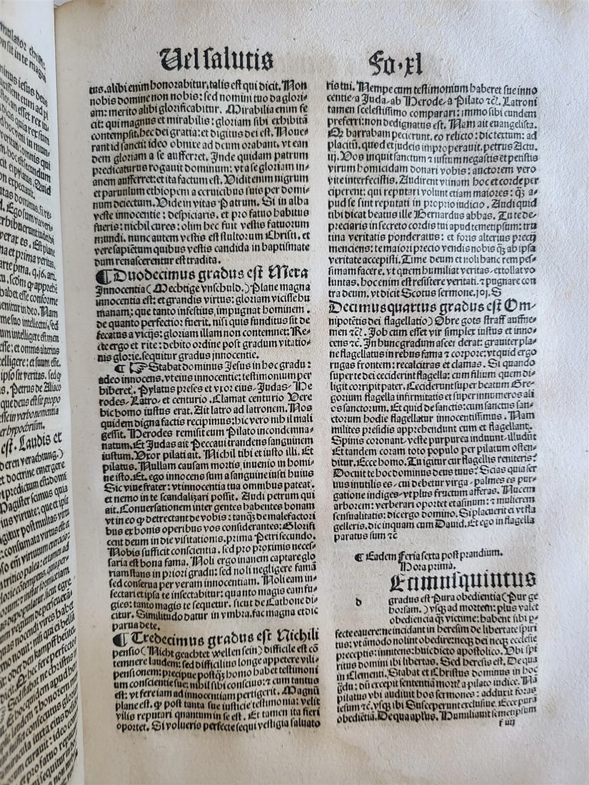 1511 POST-INCUNABULA Navicula penitentie antique ORIGINAL BINDING FIRST EDITION - 11