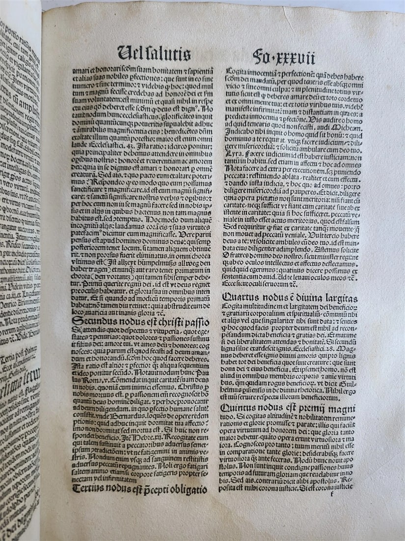 1511 POST-INCUNABULA Navicula penitentie antique ORIGINAL BINDING FIRST EDITION - 12