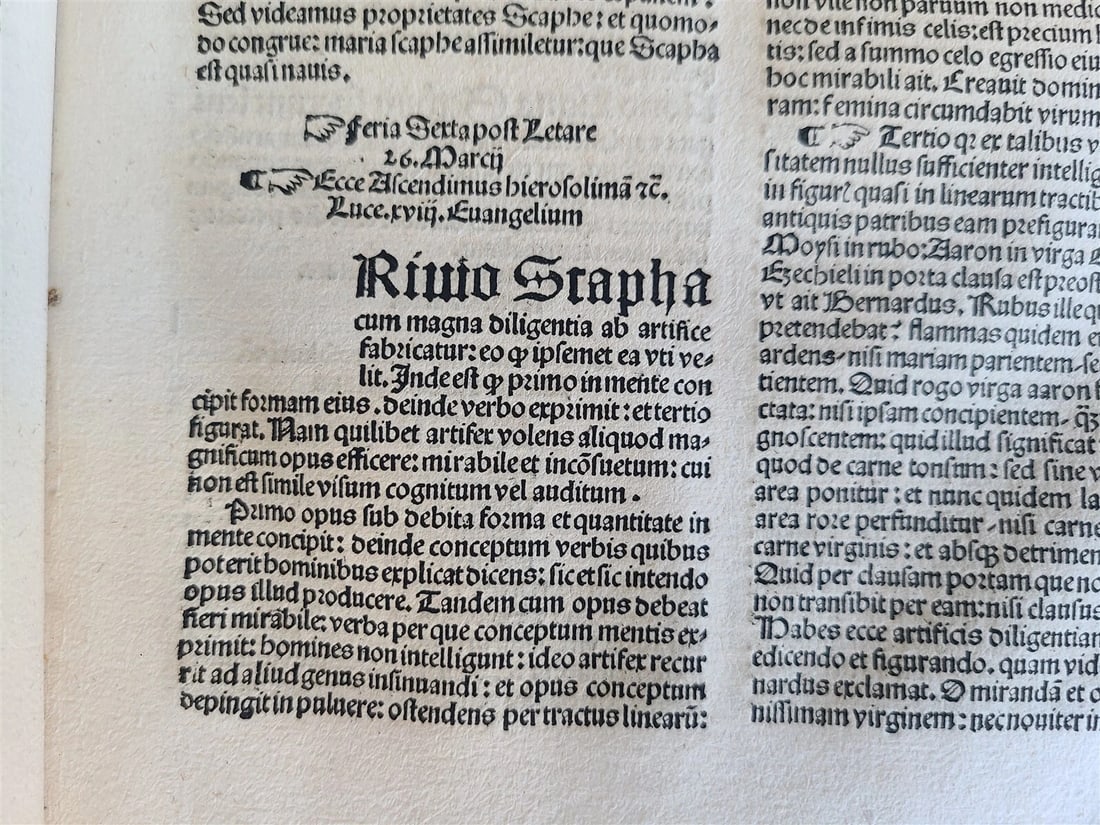 1511 POST-INCUNABULA Navicula penitentie antique ORIGINAL BINDING FIRST EDITION - 15