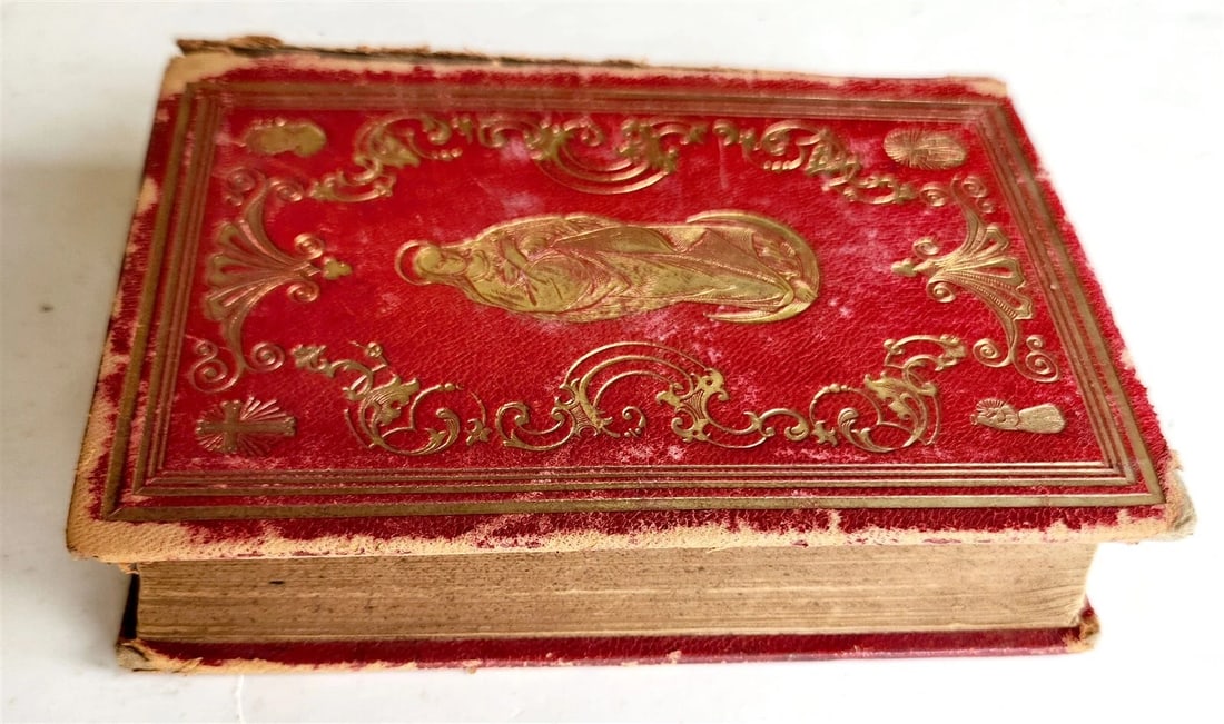 1857 INDIAN GOOD BOOK ABNAKI LANGUAGE antique AMERICANA rare - 2