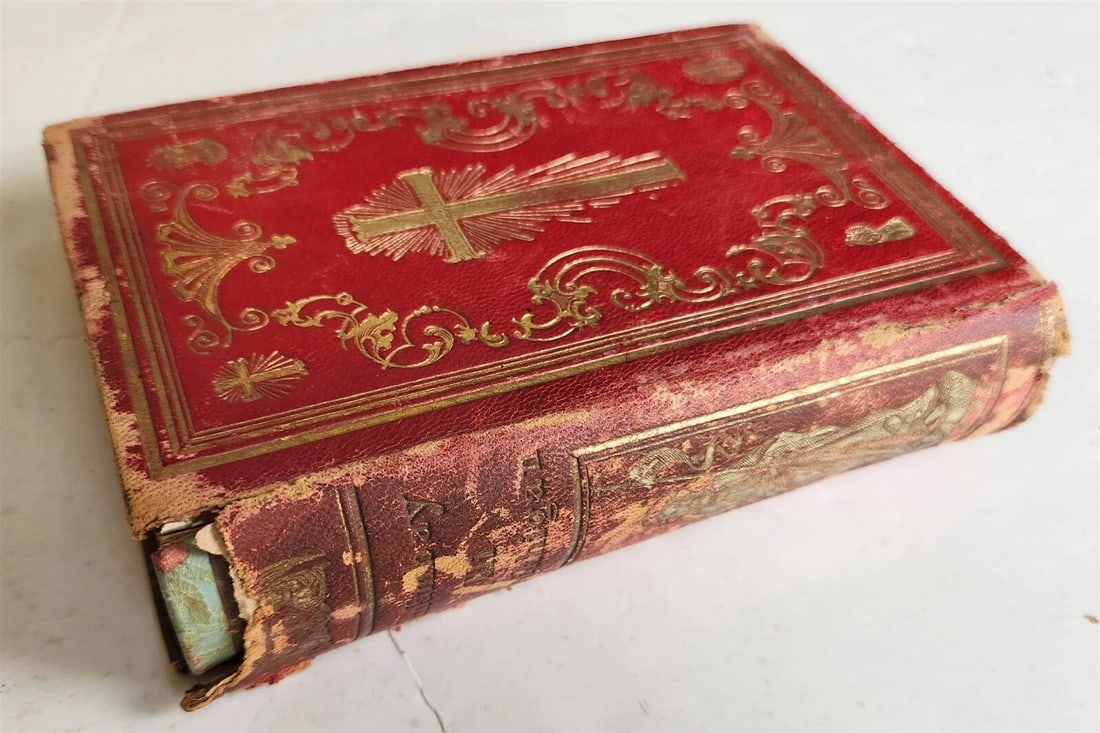 1857 INDIAN GOOD BOOK ABNAKI LANGUAGE antique AMERICANA rare - 3