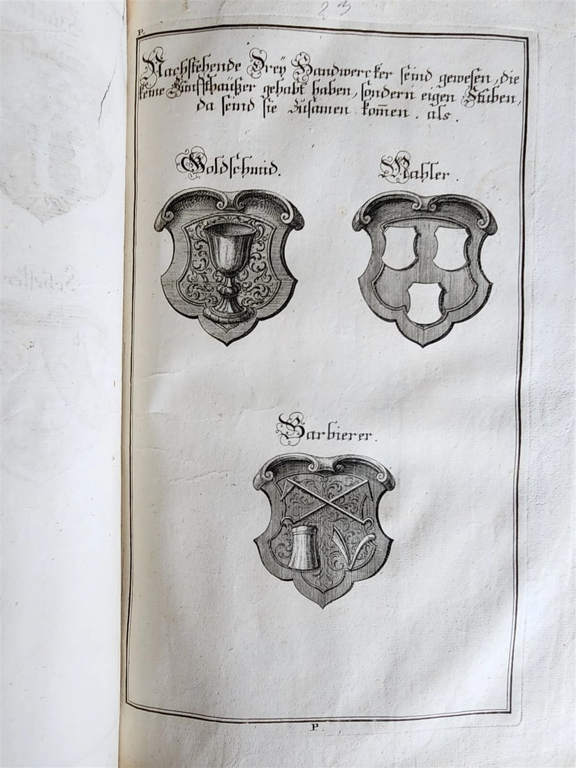 1725 HISTORY of Holy Roman Empire' CITY of AUGSBURG REGIMENT antique ILLUSTRATED - 14