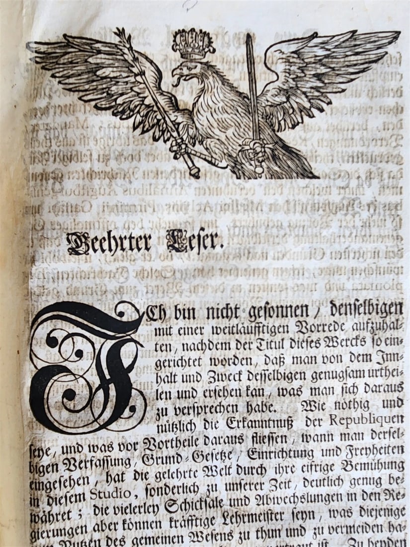 1725 HISTORY of Holy Roman Empire' CITY of AUGSBURG REGIMENT antique ILLUSTRATED - 7