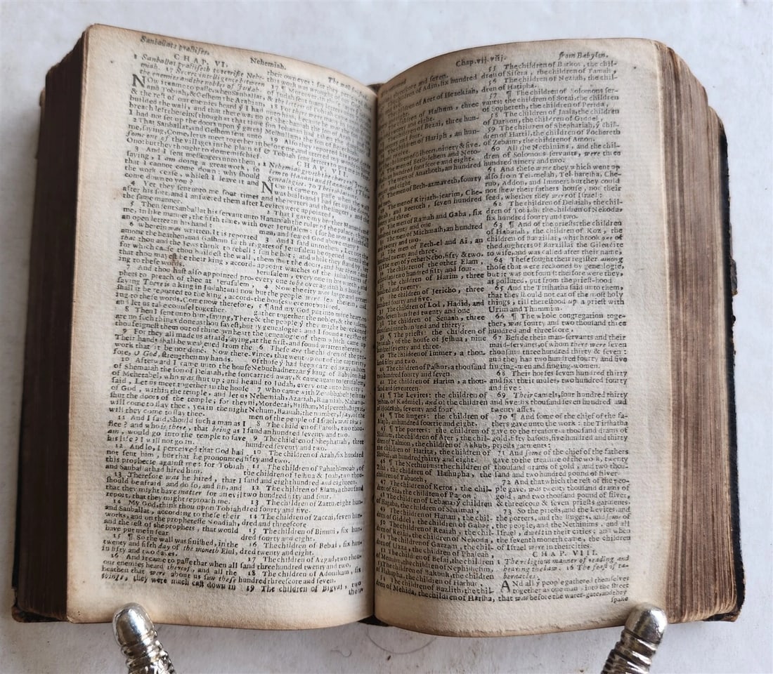 1648 BIBLE in ENGLISH antique Old & New Testament LONDON - Roger Daniel - 7