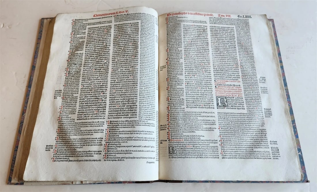 1537 POST-INCUNABULA CANON LAWS antique FOLIO 16th CENTURY - 10