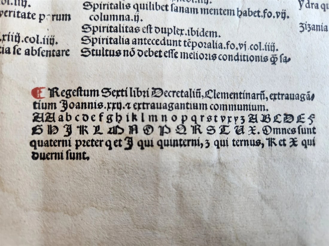 1537 POST-INCUNABULA CANON LAWS antique FOLIO 16th CENTURY - 12