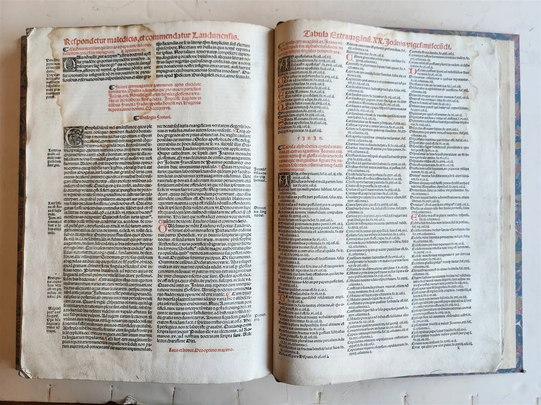 1537 POST-INCUNABULA CANON LAWS antique FOLIO 16th CENTURY - 13