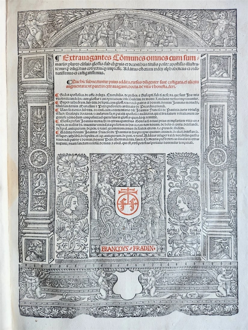 1537 POST-INCUNABULA CANON LAWS antique FOLIO 16th CENTURY (1 of 15)