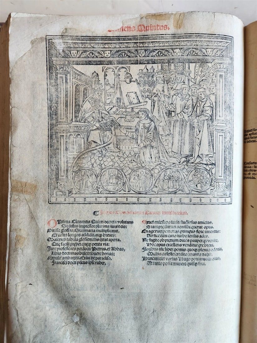 1537 POST-INCUNABULA CANON LAWS antique FOLIO 16th CENTURY - 4