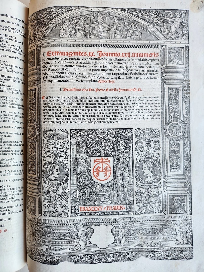1537 POST-INCUNABULA CANON LAWS antique FOLIO 16th CENTURY - 5